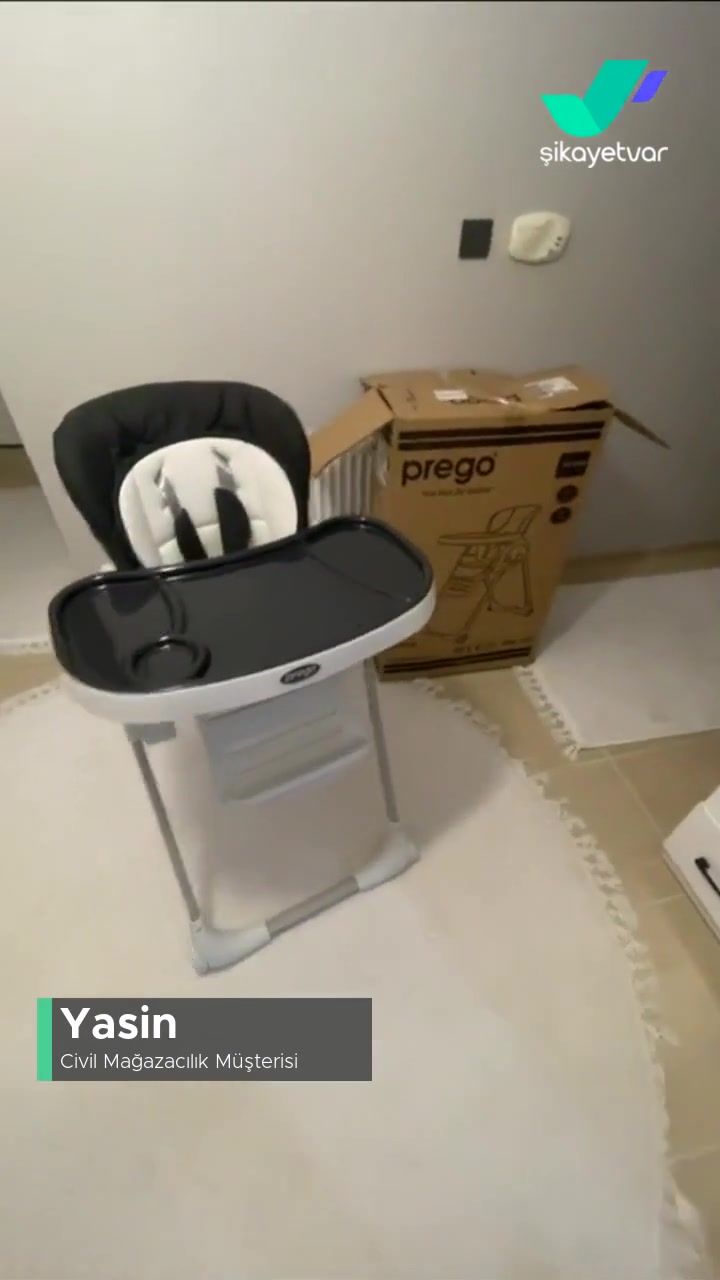 Civil Mağazacılık Mağazasının Kontrolsüz Bozuk Mama Sandalyesi videonun kapak resmi