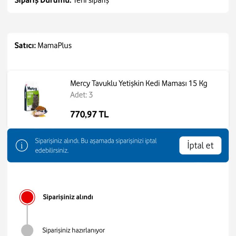 Vodafone Her Şey Yanımda Sipariş Gecikmesi Ve Müşteri Hizmetleri Sorunu