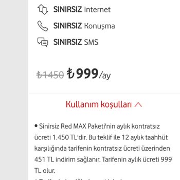 Vodafone Fiyat Artışı ve Paket İçeriği Sorunu
