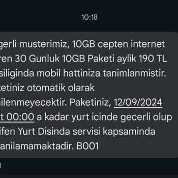 Türk Telekom Mobil İnternet Hizmeti Memnuniyetsizliği