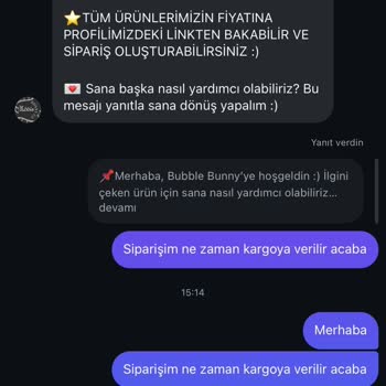 Bubble Bunny | Special Gift Store Mesajlarıma Geri Dönüş Yapılmıyor