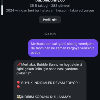 Bubble Bunny | Special Gift Store Mesajlarıma Geri Dönüş Yapılmıyor