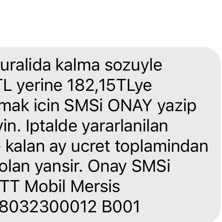 Türk Telekom Tarife Ücreti Yanıltıcı Bilgi Verilmesi