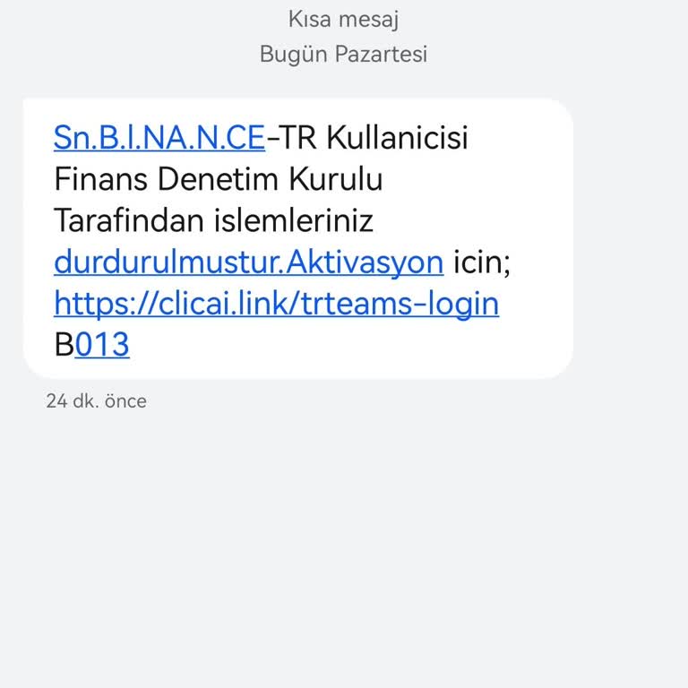 Binance Finans Denetim Kurulu Mesajı
