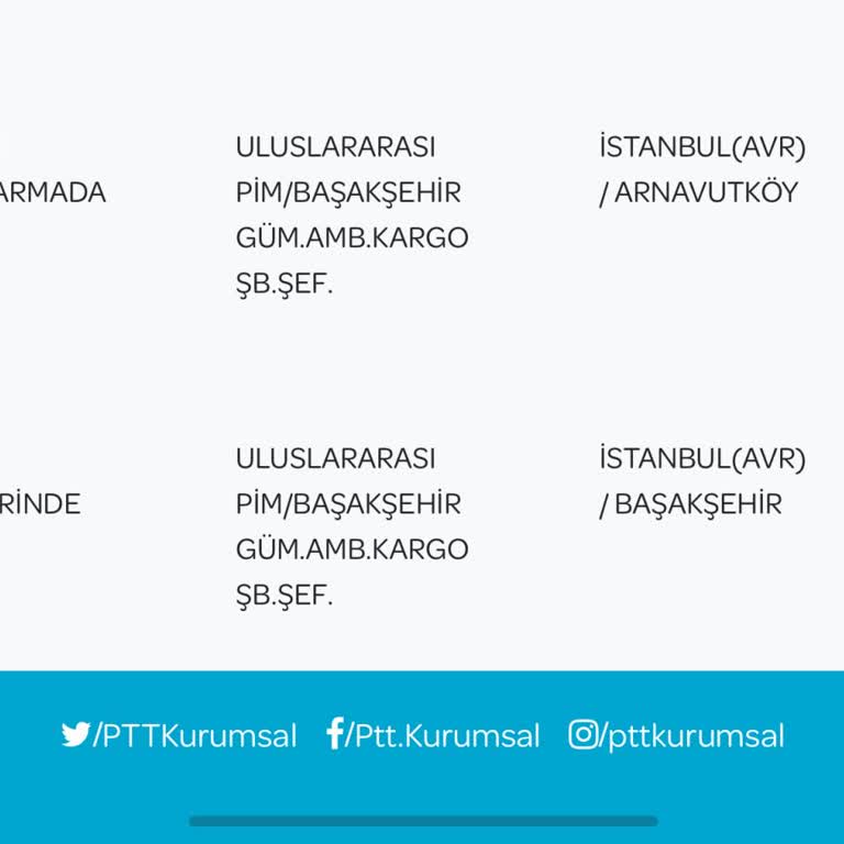 PttAVM PTT Başakşehir Gümrük Ambarı