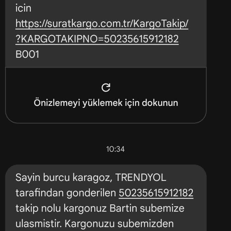Bartın Sürat Kargo Şube Adrese Teslim Yapmıyor