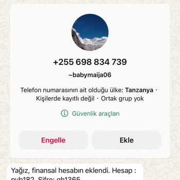 WhatsApp'tan Gelen Şüpheli Mesaj!