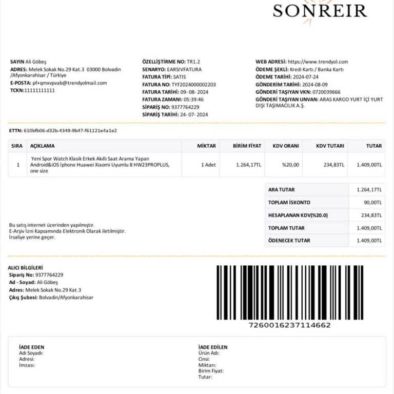 Trendyol'dan Aldığım Akıllı Saat Arızalı Garanti Servisine Ulaşamıyorum