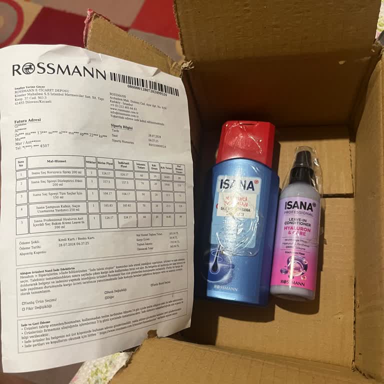 Rossmann Eksik Ürün Gönderimi