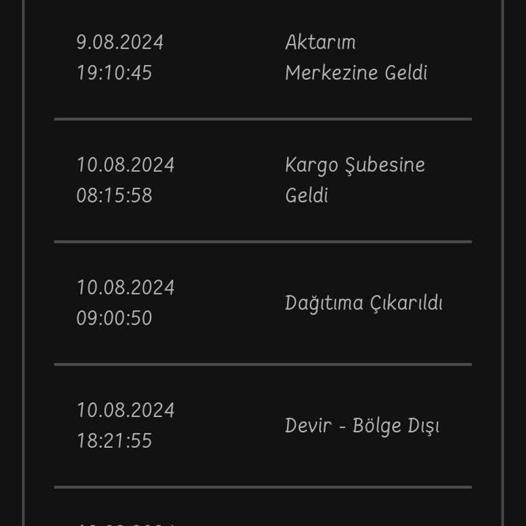Bir Günde Kargo Ürün Teslim Etmiyor