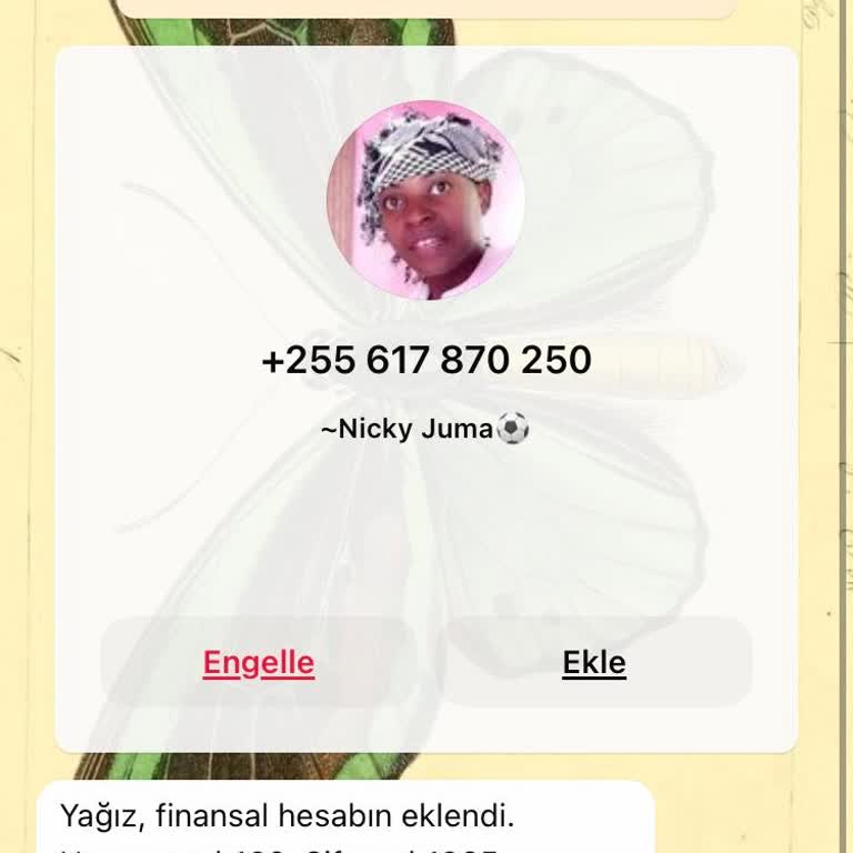 WhatsApp'tan +255 Numaralı Numaradan Mesaj Gelmesi