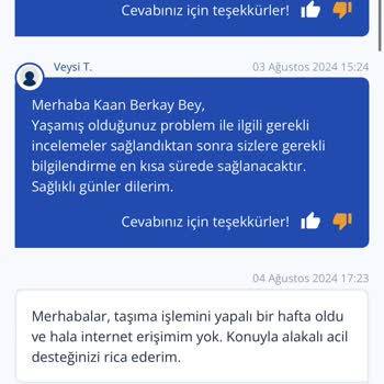 TurkNet Adres Değişikliği İnternet Erişimi Problemi
