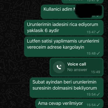 Gardrops Kıyafetlerim İade Edilmiyor.