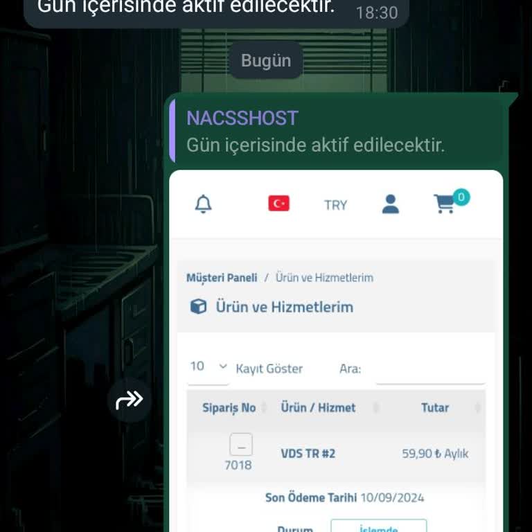 Nacsshost VDS Teslimatında Yaşanan Gecikme Ve İletişim Sorunları