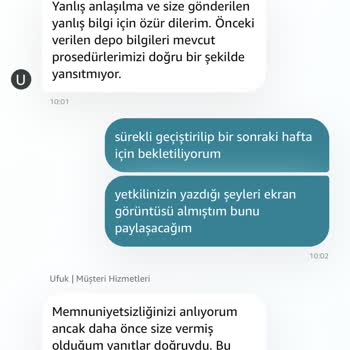 Amazondan Ürünüm Gelmedi