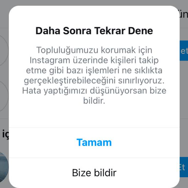 Instagram Takip Ve Beğeni Engeli
