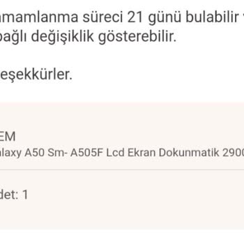Trendyol OEM Firmasından Alınan Ayıplı Ürünün İadesine Red Vermesi
