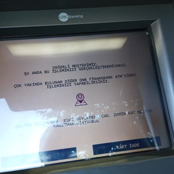 QNB Finansbank Levent Sanayi Şubesi ATM Leri 2 Gündür Çalışmıyor