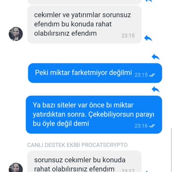 Procatscrypto Merhaba Durumu Özetledim