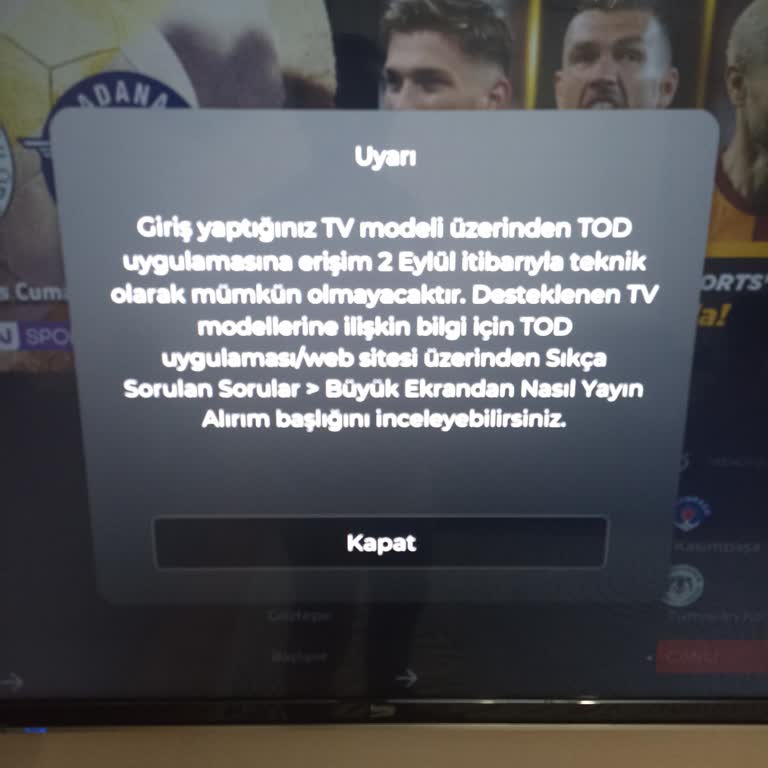 TOD Tv Üyelik Yenileme Sonrası Smart TV Sorunu
