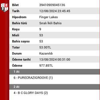 Tjk Muhtemelde Sıralı İkili Parasal Değer Değişikliği