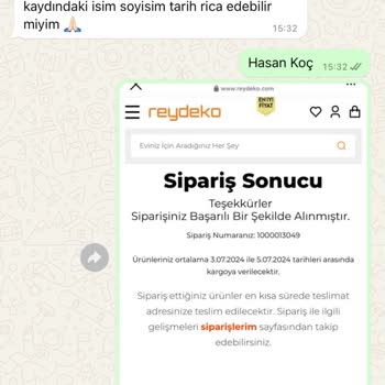 Reydeko Halı Siparişlerim Gelmedi Ve Para İadesi Yapılmıyor