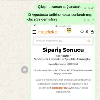 Reydeko Halı Siparişlerim Gelmedi Ve Para İadesi Yapılmıyor
