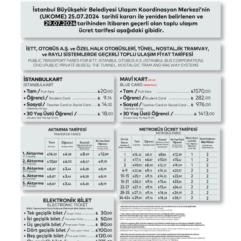 Öğrenci BELBİM (İstanbulkart) Ücret Artışı!