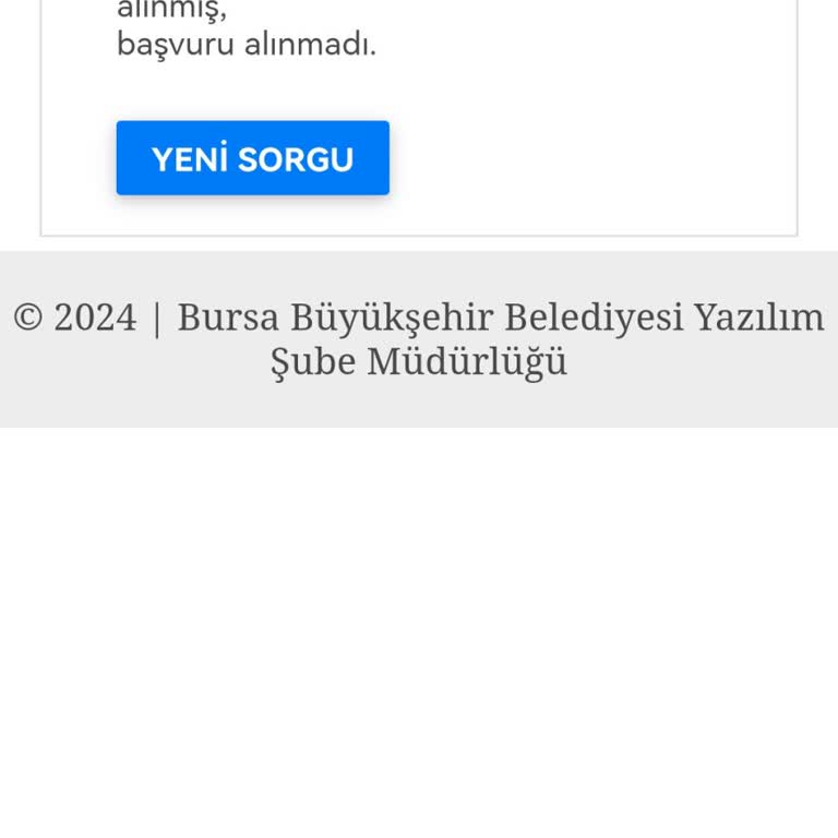 Bursa Büyükşehir Belediyesi Kart 16 Başvuru Yaptım