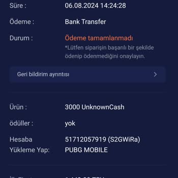 Midasbuy Paramı Geri İstiyorum
