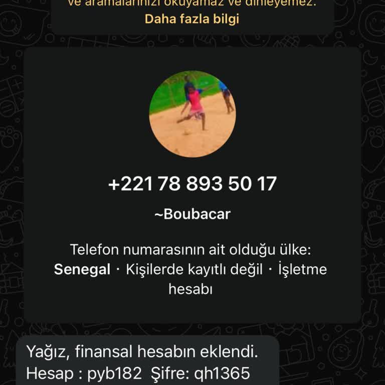 WhatsApp Şüpheli Mesaj