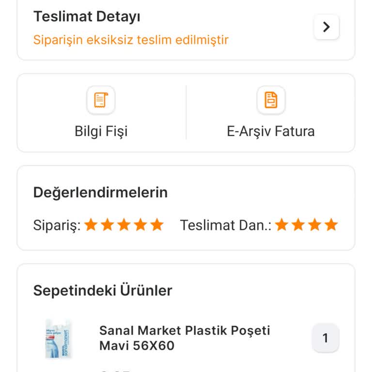 Migros Sanal Market Alışverişi