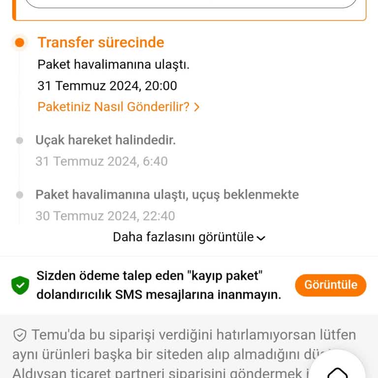 Gümrük Deposu Temu Siparişim Günlerdir Gümrükte Bekliyor!?