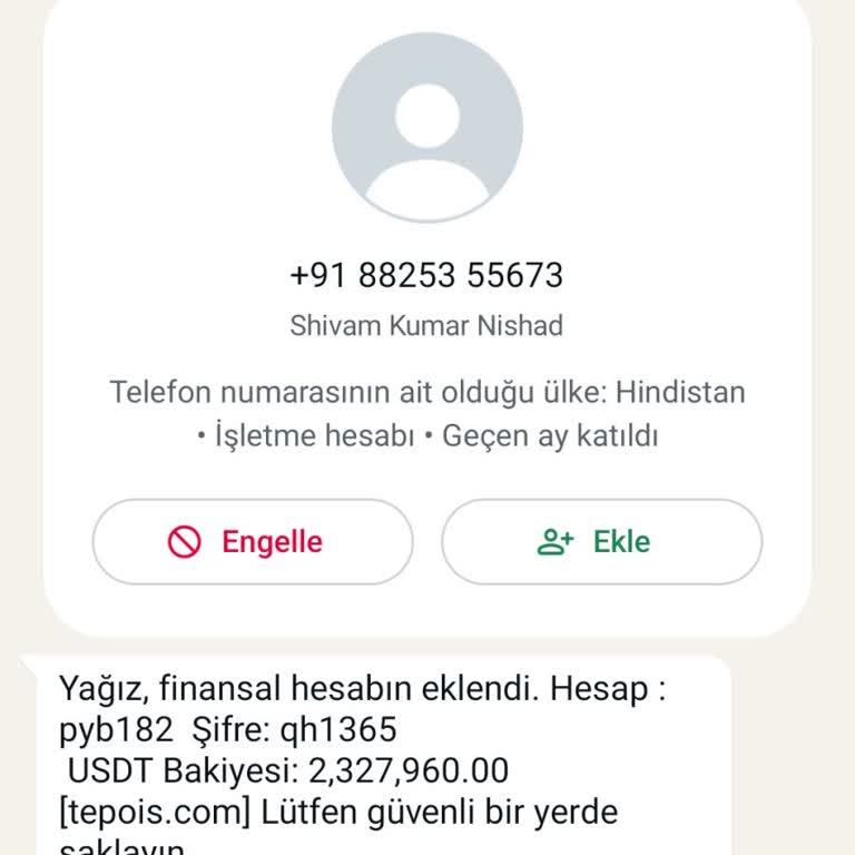 WhatsApp Tepois.com Adlı Bağlantı