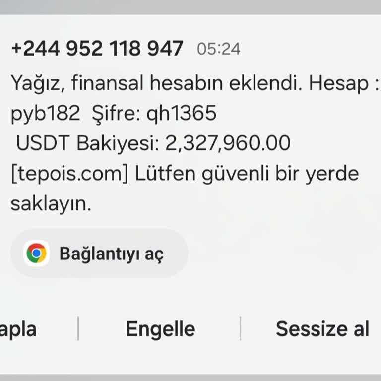 WhatsApp Tepois.com Gelen Mesaj