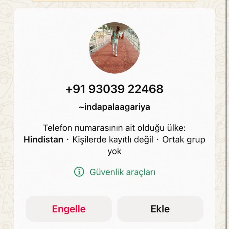 WhatsApp Yabancı Numaradan WhatsApp Mesajı