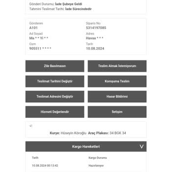 A101 Stanley Termos Siparişim İade Edildi