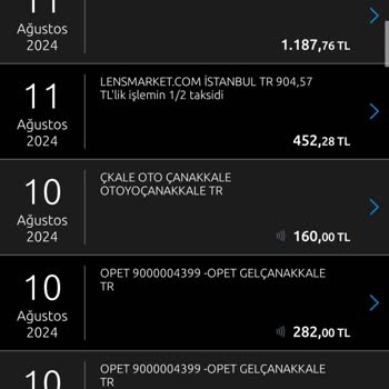 Yapı Kredi Bankası Kartımdan Bilgim Dışında Yapılan Harcamalar