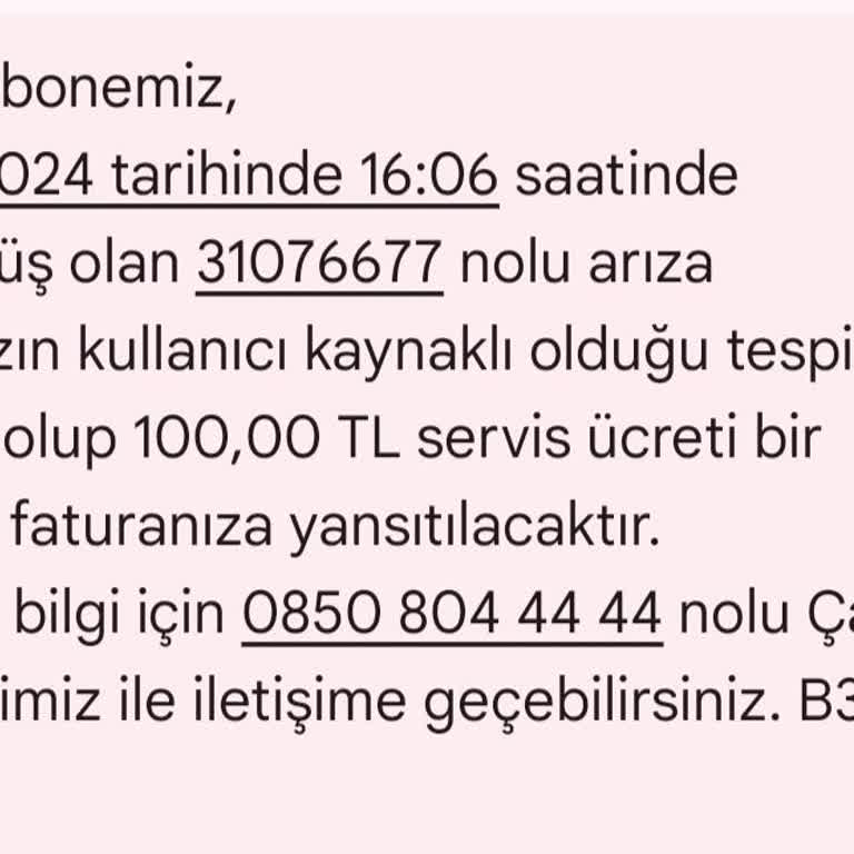 Kablo TV TÜRKSAT Kablo Arıza Kaydından Para Alıyor