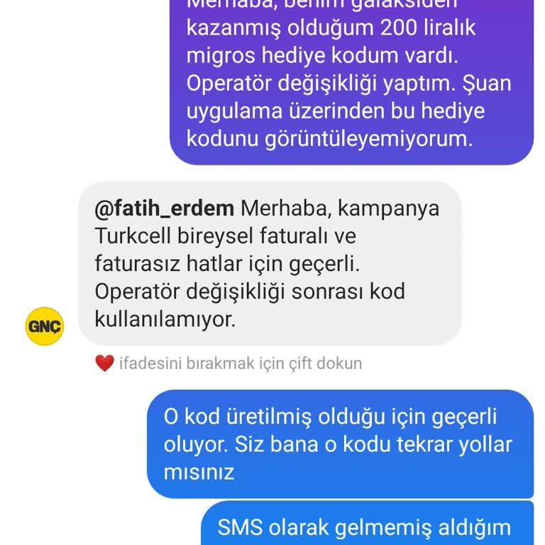 GNC Uygulamasında Kullanılamayan Hediye Kodu Sorunu
