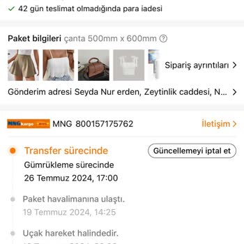 Temu Ve MNG Kargo Bilgilendirme Sorunu