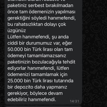 MNG Kargo Federal Expres Lojistik Firması Para İstiyor, Kargomu Yollamıyor