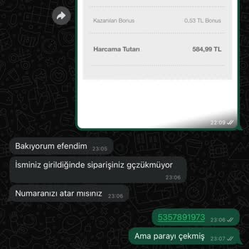 H&R Butik Ödeme Alıyor Ürünü Yollamıyor İlgilenmiyor Dönüş Yapmıyor