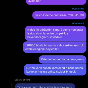 H&R Butik Ödeme Alıyor Ürünü Yollamıyor İlgilenmiyor Dönüş Yapmıyor