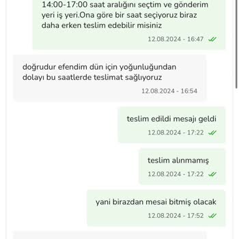 ÇiçekSepeti Teslim Edilmemiş Ürün Teslim Edildi Gösteriliyor