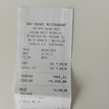 Bay Nihat Cunda Fiyatları Çok Abartılı Yüksek