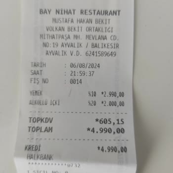 Bay Nihat Cunda Fiyatları Çok Abartılı Yüksek
