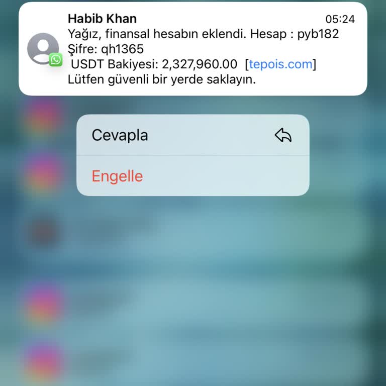 WhatsApp Hesabın Eklendi Mesajı