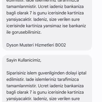 Dyson Web Üzerinden Alışveriş Yapılamıyor.