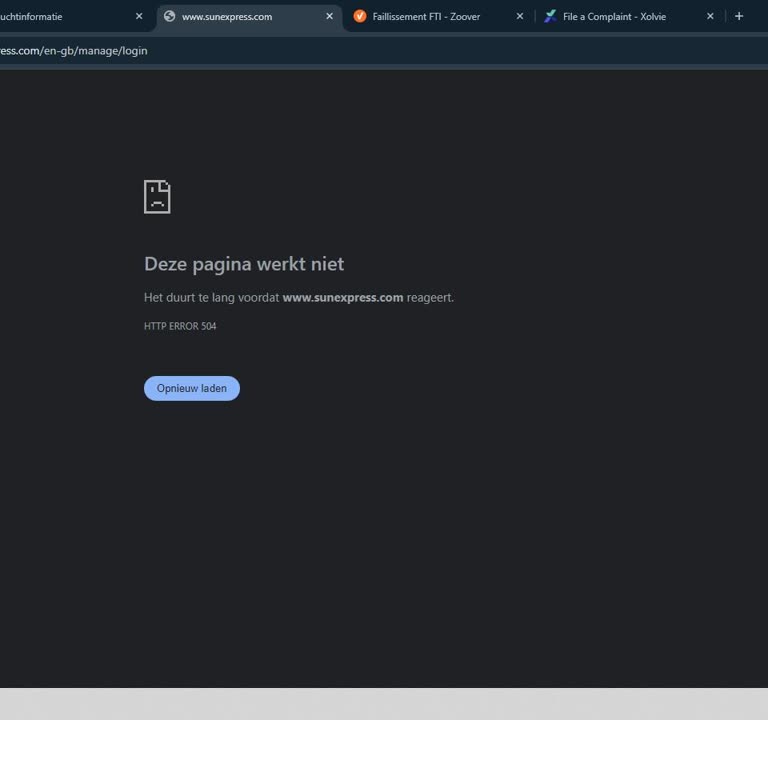 SunExpress Airlines Check-in Problem, Site Dont Work